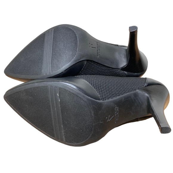 SIMPLY VERA VERA WANG “Warsaw” Black Leather High Heel Boots/Booties, 7.5M - Picture 8 of 10